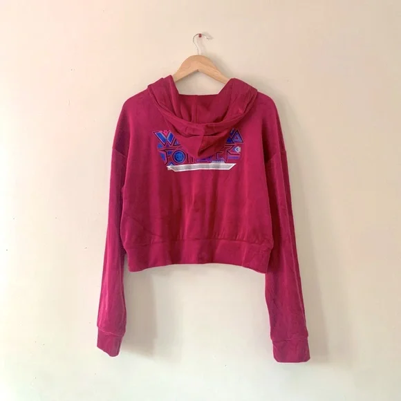 NWT Marvel Wakanda Forever Black Panther Velvet zip up Hoodie sweater - Picture 2 of 7